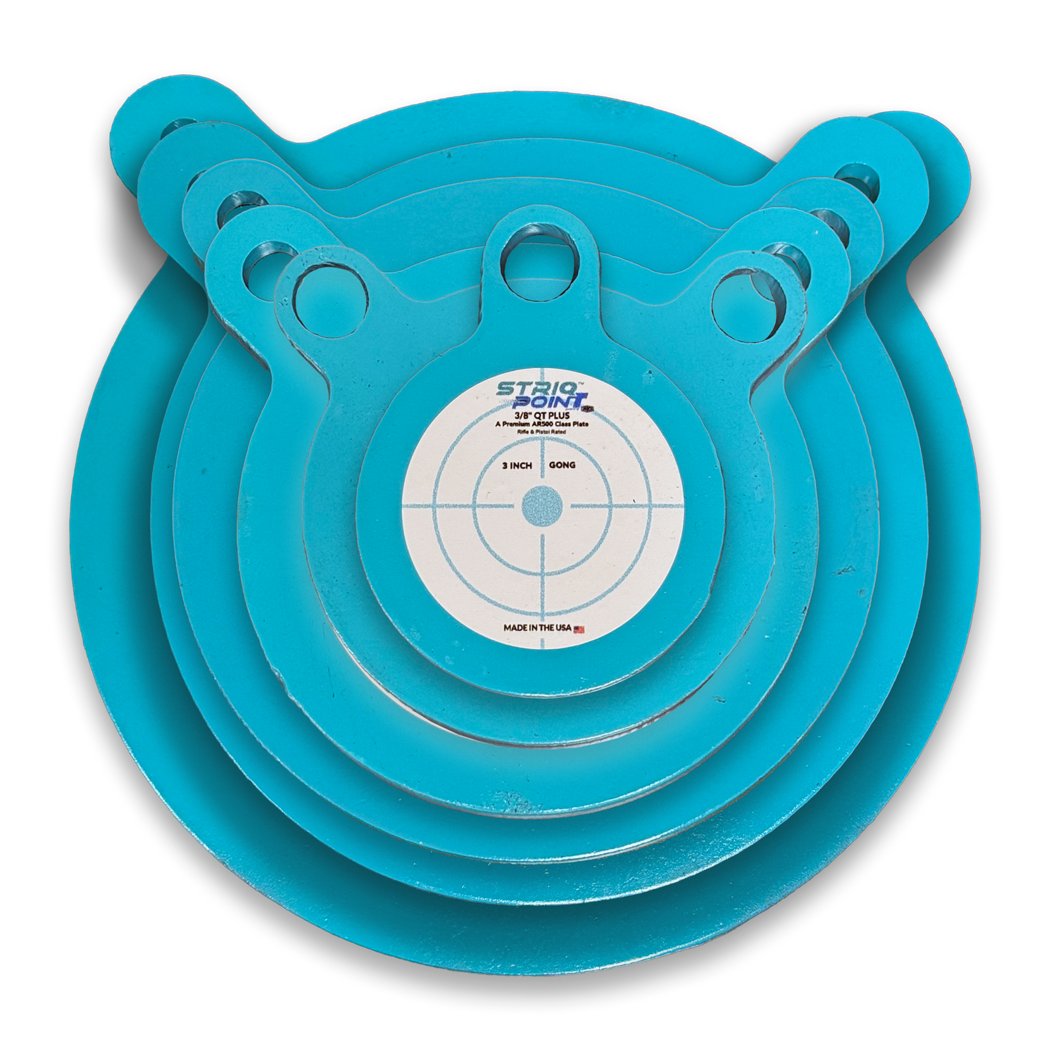 STRIQPOINT Full Set of Six Gongs • 3/8-Inch Thick