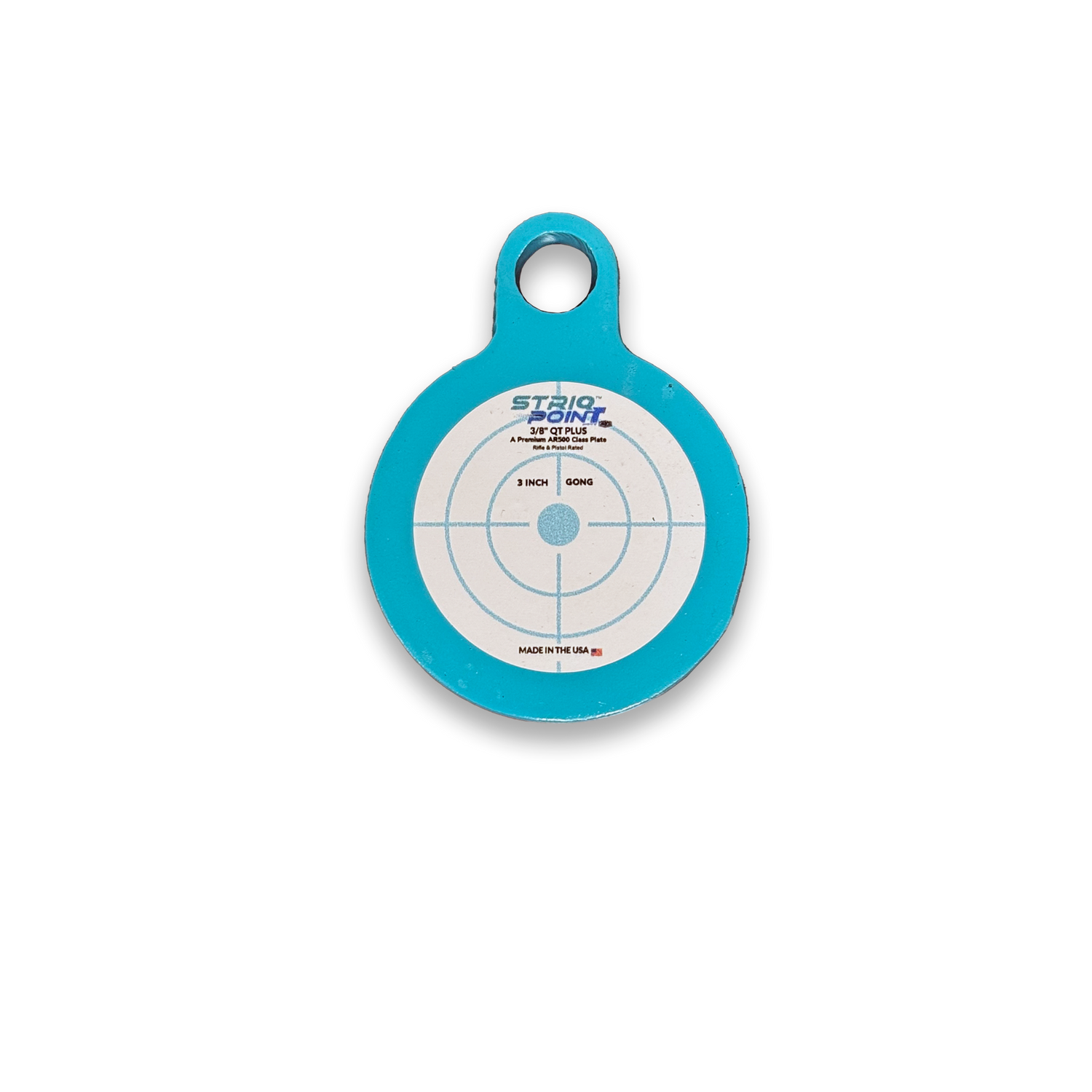 STRIQPOINT 3-Inch Single Hole Steel Shooting Target Gong • 3/8-Inch Thick