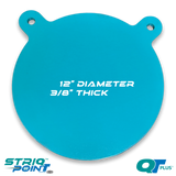 12" Wide 3/8" Thick Gong Target
