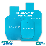 3 Pack 1/2" Silhouette Steel Targets