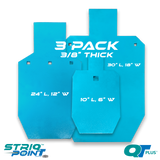 3 Pack 1/2" Silhouette Steel Targets