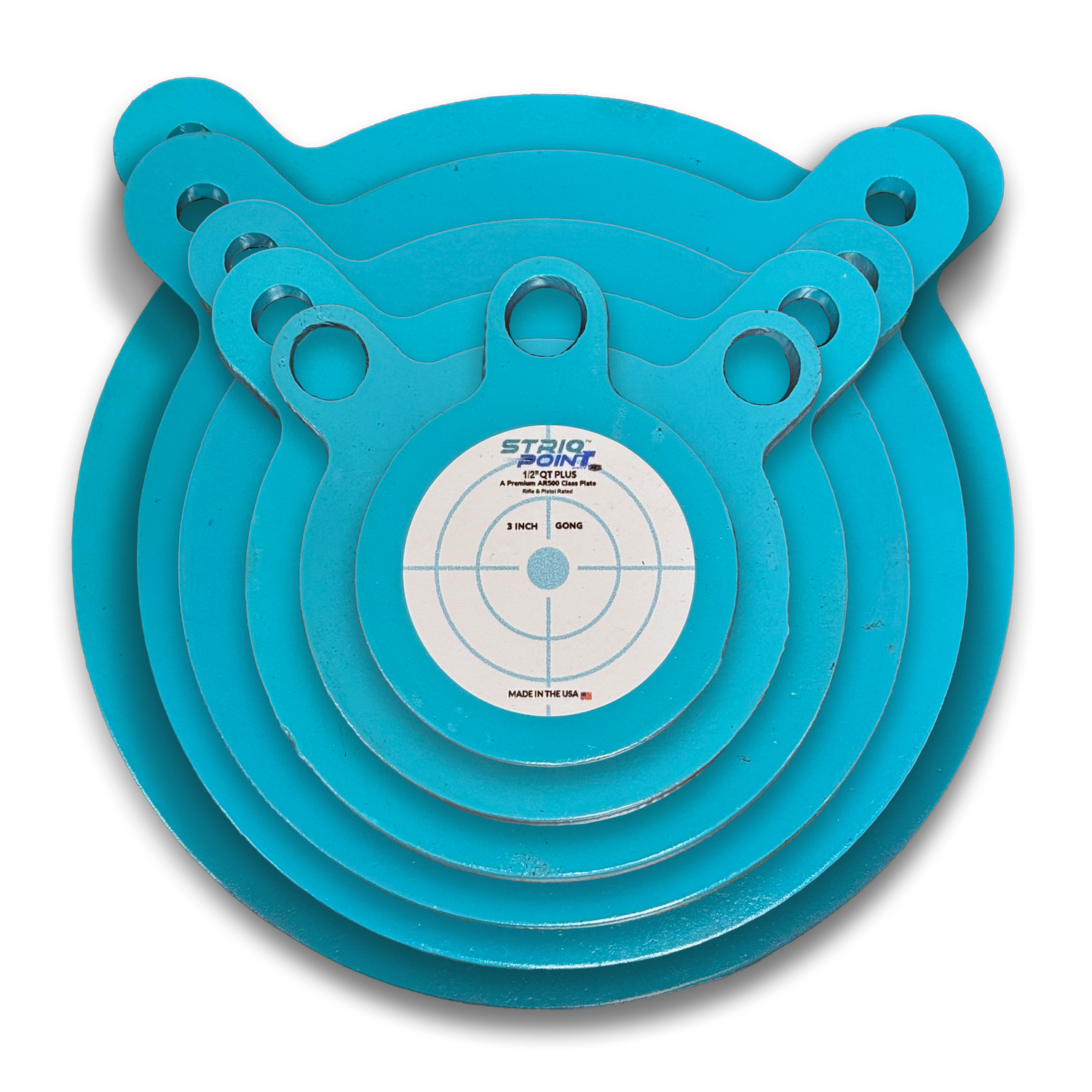 STRIQPOINT Full Set of Six Gongs • 1/2-Inch Thick